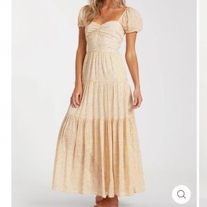 New Billabong Sunrise Tiered Maxi Dress Size Small